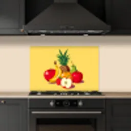 Fruit - Illustratie - Kleurrijk keuken achterwand spatscherm klein -sfeer1