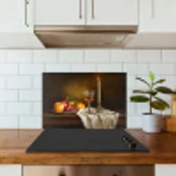 Fruit -  Stilleven - Wijn - Kaars keuken achterwand spatscherm klein -sfeer2
