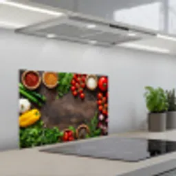 Tuin van Versheid keuken achterwand spatscherm klein -3d_schuin