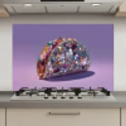 Edelstenen - Glitters - Paars - Kleurrijk keuken achterwand spatscherm klein -3d_website