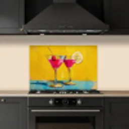 Glazen - Cocktail - Citroen - Kers keuken achterwand spatscherm klein -sfeer1