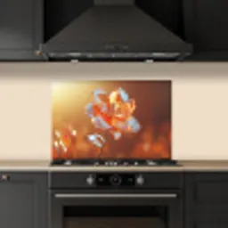 Glazen - Bloem - Zonlicht keuken achterwand spatscherm klein -sfeer1