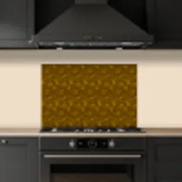 Goud - Vogels - Patroon keuken achterwand spatscherm klein 900 -sfeer1