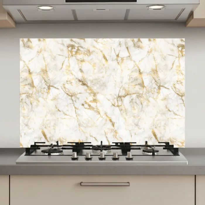 Goud - Licht - Nerf - Marmer keuken achterwand spatscherm klein 900 -3d_website