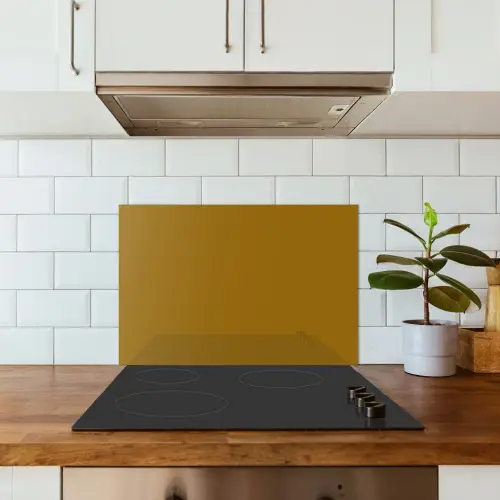 Goud - Luxe - Interieur keuken achterwand spatscherm klein 900 -sfeer2