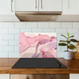 Goud - Marmer - Roze keuken achterwand spatscherm klein -sfeer2