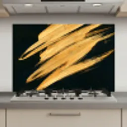 Goud - Verf - Strepen - Luxe - Abstract keuken achterwand spatscherm klein -3d_website