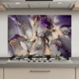Goud - Paars - Marmer keuken achterwand spatscherm klein -3d_website