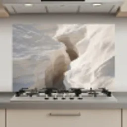 Kloof - Wit - Sneeuw keuken achterwand spatscherm klein -3d_website