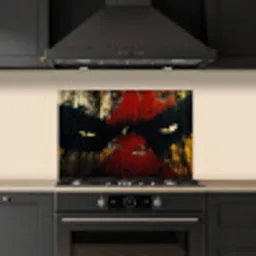 Graffiti - Ogen - Abstract keuken achterwand spatscherm klein -sfeer1
