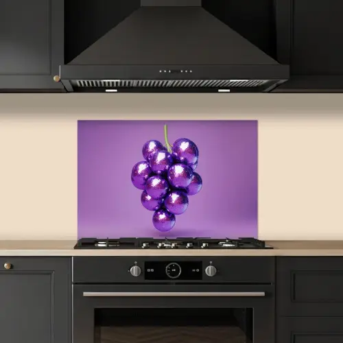 Druif - Disco - Glitter - Paars keuken achterwand spatscherm klein -sfeer1