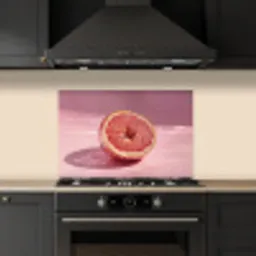 Grapefruit - Roze - Disco - Shiny keuken achterwand spatscherm klein -sfeer1