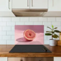 Grapefruit - Roze - Disco - Shiny keuken achterwand spatscherm klein -sfeer2