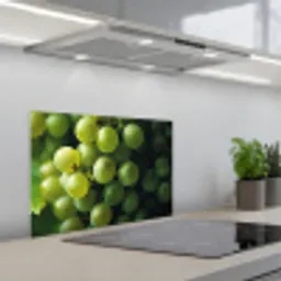Druiven - Tros - Groen keuken achterwand spatscherm klein -3d_schuin