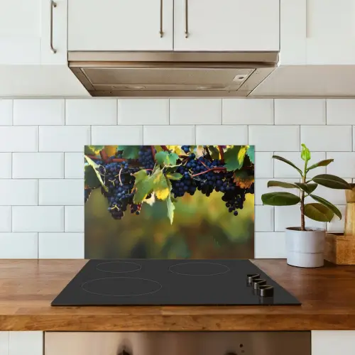Druiven - Wijn - Natuur - Groen keuken achterwand spatscherm klein -sfeer2