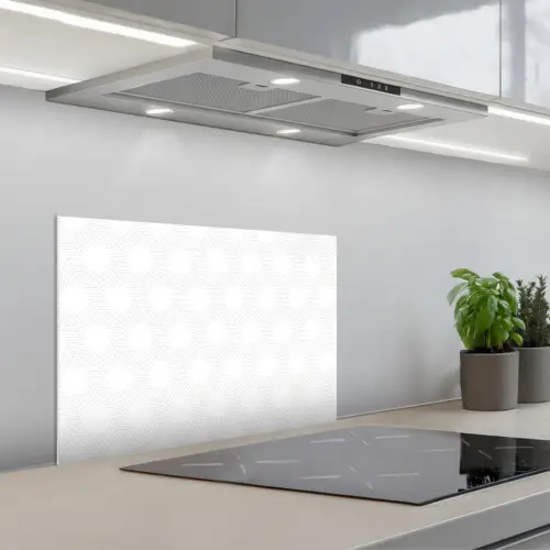 Grafisch - Patroon - Modern keuken achterwand spatscherm klein 900 -3d_schuin