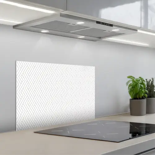 Grafisch - Patroon - Modern - Stippen keuken achterwand spatscherm klein 900 -3d_schuin