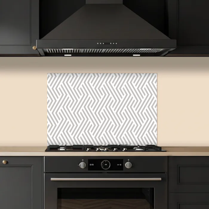 Grafisch - Patroon - Modern - Opvallend keuken achterwand spatscherm klein 900 -sfeer1