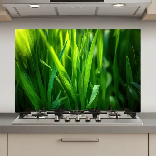 Grassprieten - Lichtinval - Groen keuken achterwand spatscherm klein -3d_website