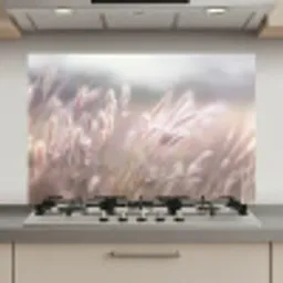 Graspluimen - Wind - Beige - Mistig keuken achterwand spatscherm klein -3d_website