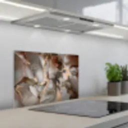 Grijs - Goud - Marmer - Marmerlook keuken achterwand spatscherm klein -3d_schuin