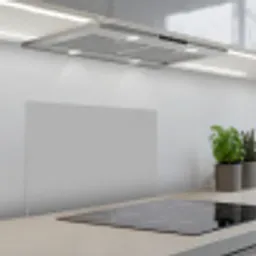 Grijs - Effen print keuken achterwand spatscherm klein 900 -3d_schuin
