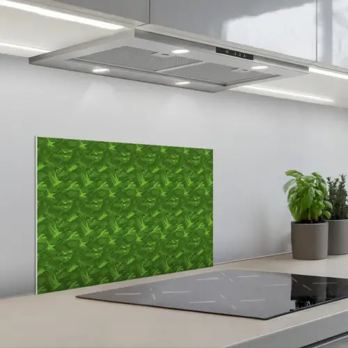 Groen - Vogels - Vleugels keuken achterwand spatscherm klein 900 -3d_schuin