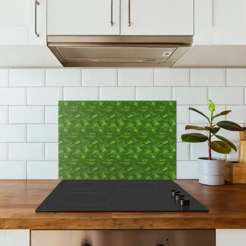 Groen - Vogels - Vleugels keuken achterwand spatscherm klein 900 -sfeer2
