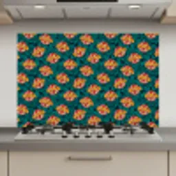 Groen - Disco - Patroon keuken achterwand spatscherm klein 900 -3d_website