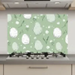Groen - Eieren - Patroon keuken achterwand spatscherm klein -3d_website