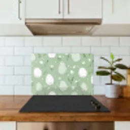 Groen - Eieren - Patroon keuken achterwand spatscherm klein -sfeer2