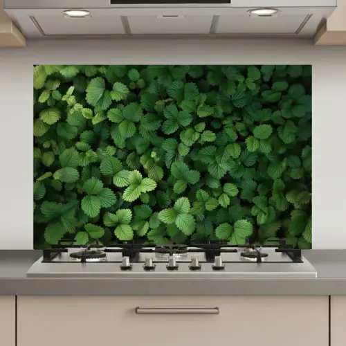 Groen - Bladeren - Kartel - Zonlicht keuken achterwand spatscherm klein -3d_website