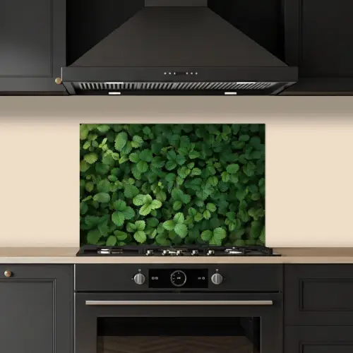 Groen - Bladeren - Kartel - Zonlicht keuken achterwand spatscherm klein -sfeer1