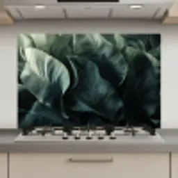 Groen - Bladeren - Glad - Nerven keuken achterwand spatscherm klein -3d_website