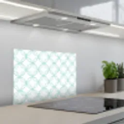 Groen - Patroon - Vormen keuken achterwand spatscherm klein 900 -3d_schuin