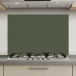 Groen - Effen kleur - Olijfgroen keuken achterwand spatscherm klein 900 -3d_website