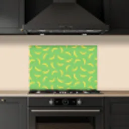 Groen - Geel - Bananen keuken achterwand spatscherm klein 900 -sfeer1