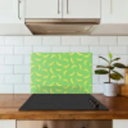 Groen - Geel - Bananen keuken achterwand spatscherm klein 900 -sfeer2