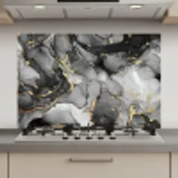 Grijs - Luxe  - Goud - Marmer keuken achterwand spatscherm klein -3d_website