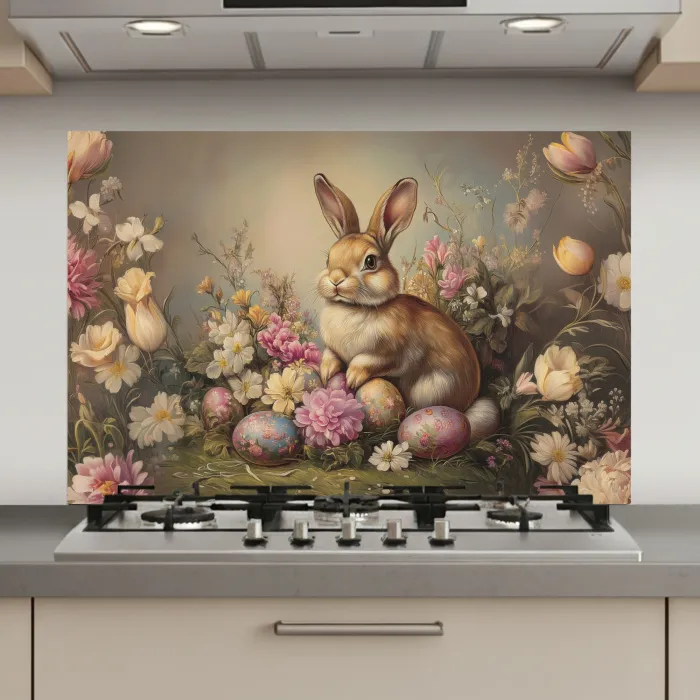 Haas - Stilleven - Bloemen keuken achterwand spatscherm klein -3d_website