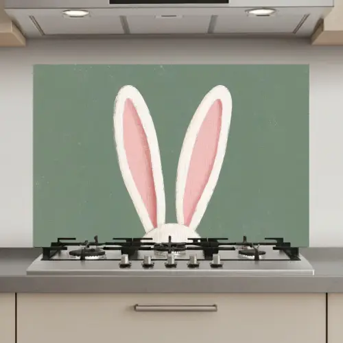 Hazen - Oren - Roze keuken achterwand spatscherm klein -3d_website
