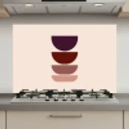 Harmonieus - Symmetrisch - Rood keuken achterwand spatscherm klein -3d_website