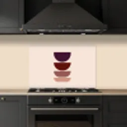 Harmonieus - Symmetrisch - Rood keuken achterwand spatscherm klein -sfeer1
