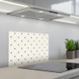 Hart - Dotline - Wit - Zwart keuken achterwand spatscherm klein 900 -3d_schuin