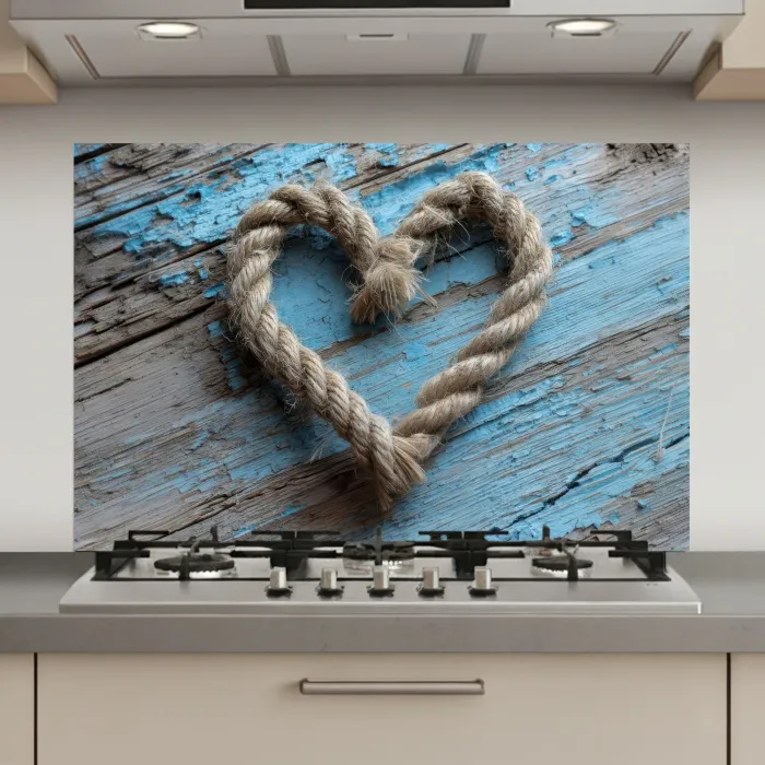 Hart - Touw - Hout - Rustiek keuken achterwand spatscherm klein -3d_website