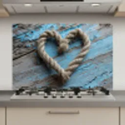 Hart - Touw - Hout - Rustiek keuken achterwand spatscherm klein -3d_website
