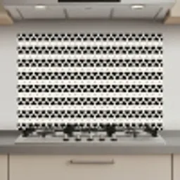 Harten - Lijn - Wit - Zwart keuken achterwand spatscherm klein 900 -3d_website