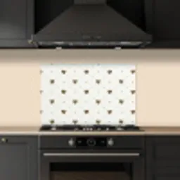 Hartjes - Patroon - Raster  - Klassiek keuken achterwand spatscherm klein -sfeer1