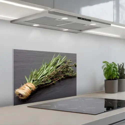 Kruidentuil Elegantie keuken achterwand spatscherm klein -3d_schuin