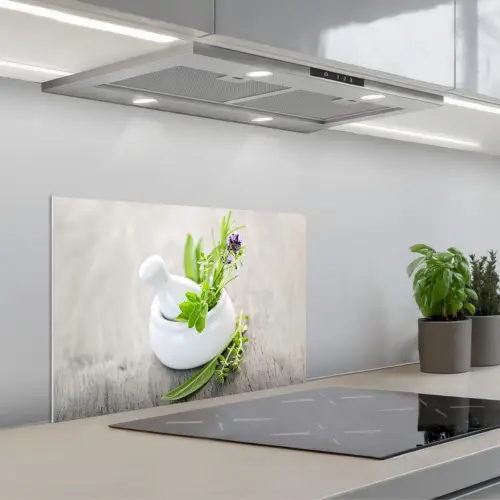 Kruiden in Vrede keuken achterwand spatscherm klein -3d_schuin